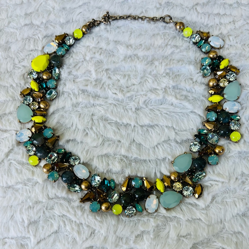 😍 RARE! J Crew “Spring Bloom” 2015 Necklace in “Lemon”
